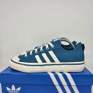 New adidas Lifestyle Nizza RF 74 Active Teal Off White Men's Shoes Size 10